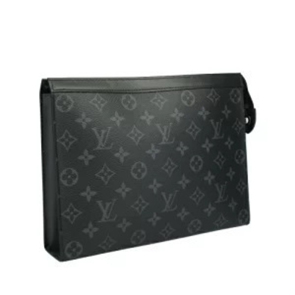 Louis Vuitton Pochette Shoulder Eclipse Bag Black Black Voyage Black